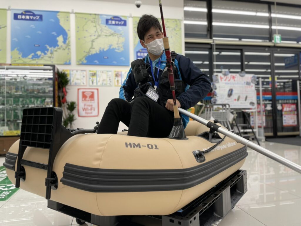日本最速導入！1人乗りゴムボート マイティボート 入荷！名古屋みなと店 | かめや釣具