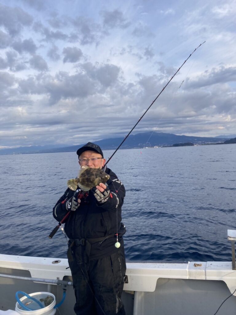 沼津沖にてカワハギが釣れてます かめや釣具