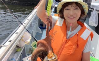東京湾沖、タコが好調に釣れているそうです。
