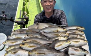 福浦沖にてイサキが釣れてます。トップ２０匹程。