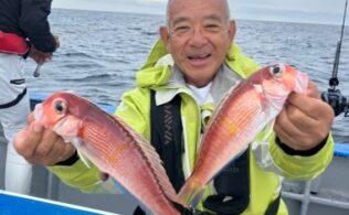 江ノ島沖にてアマダイが釣れてます。