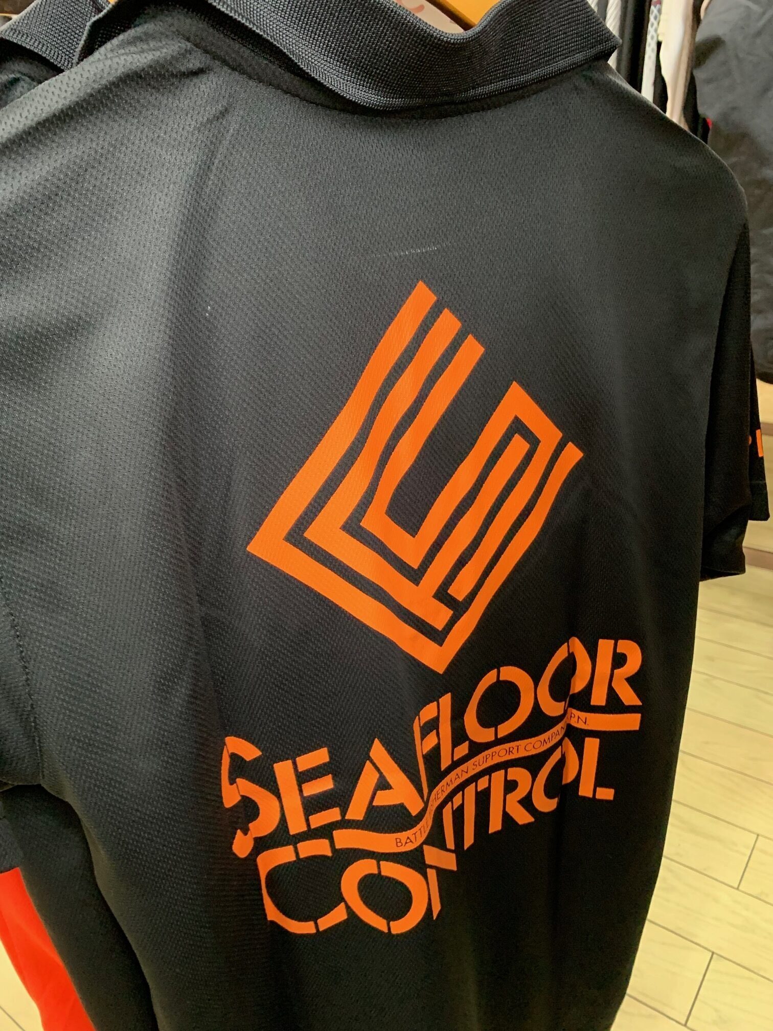 シーフロアコントロールロッド展示受注会＆アパレル即売会開始です