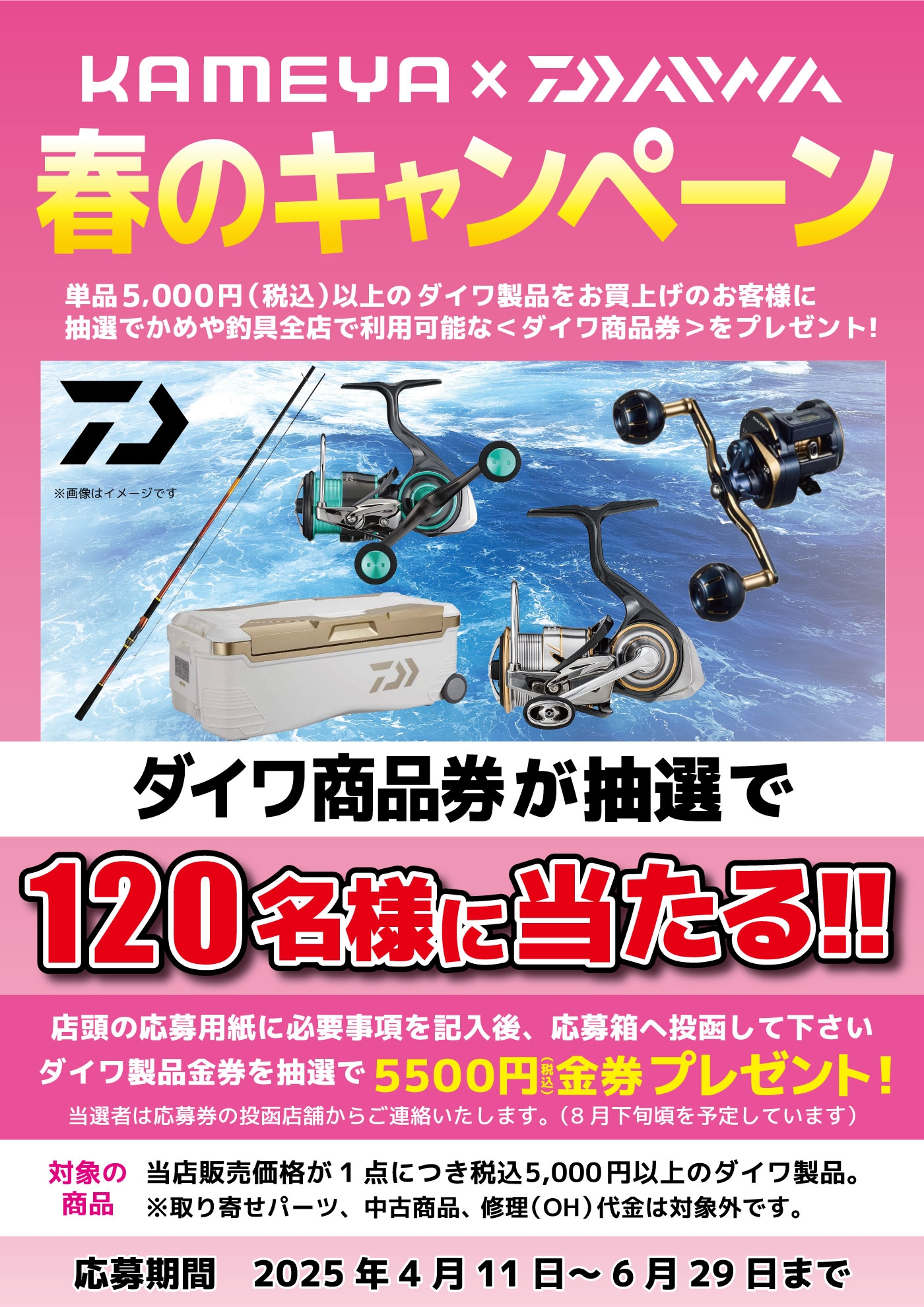 ダイワ春のキャンペーン開催中！！ | かめや釣具