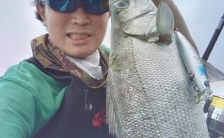 日南地磯でヒラスズキの釣果！！宮崎店