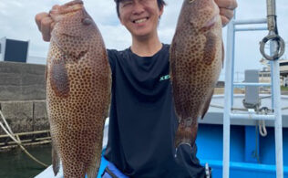 【スタッフ釣果】遊漁船とんぼ様にてオオモンハタの釣果！