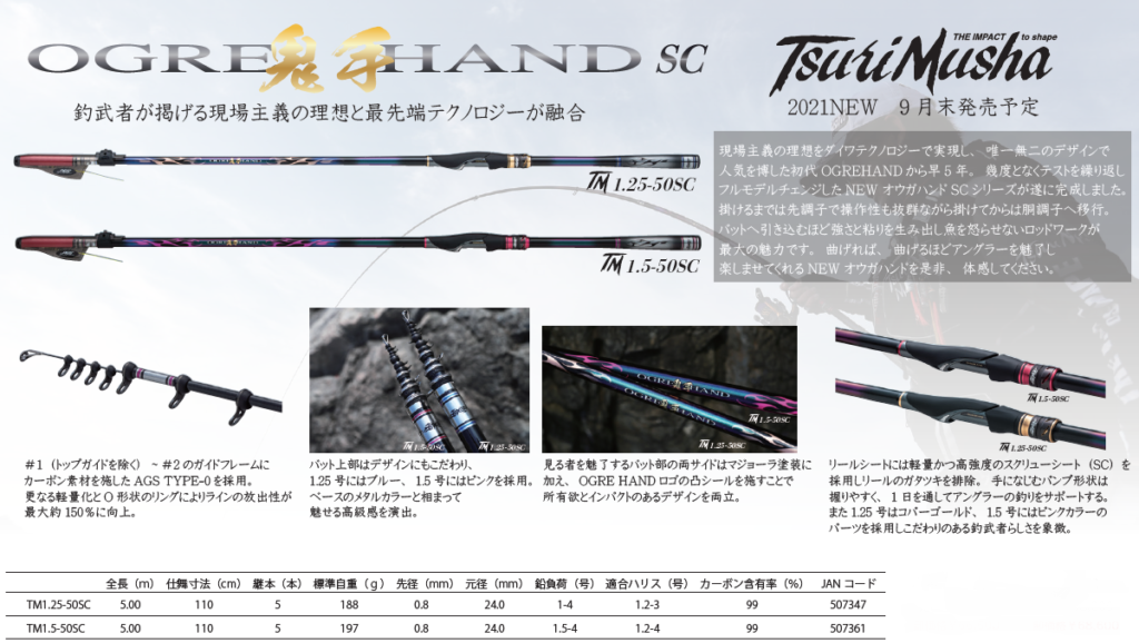 超美品 釣武者 鬼手OGREHANDオウガハンドTM1.5-50 tic-guinee.net