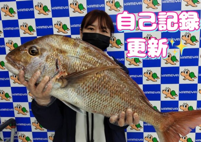 高知沖にて真鯛釣れてます！