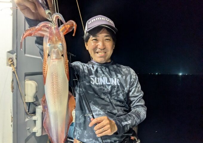 日本海でイカメタル♪