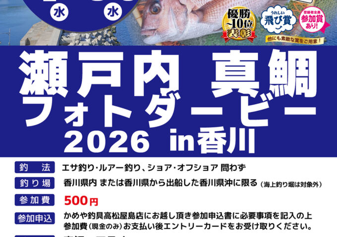 真鯛フォトダービー開催中！